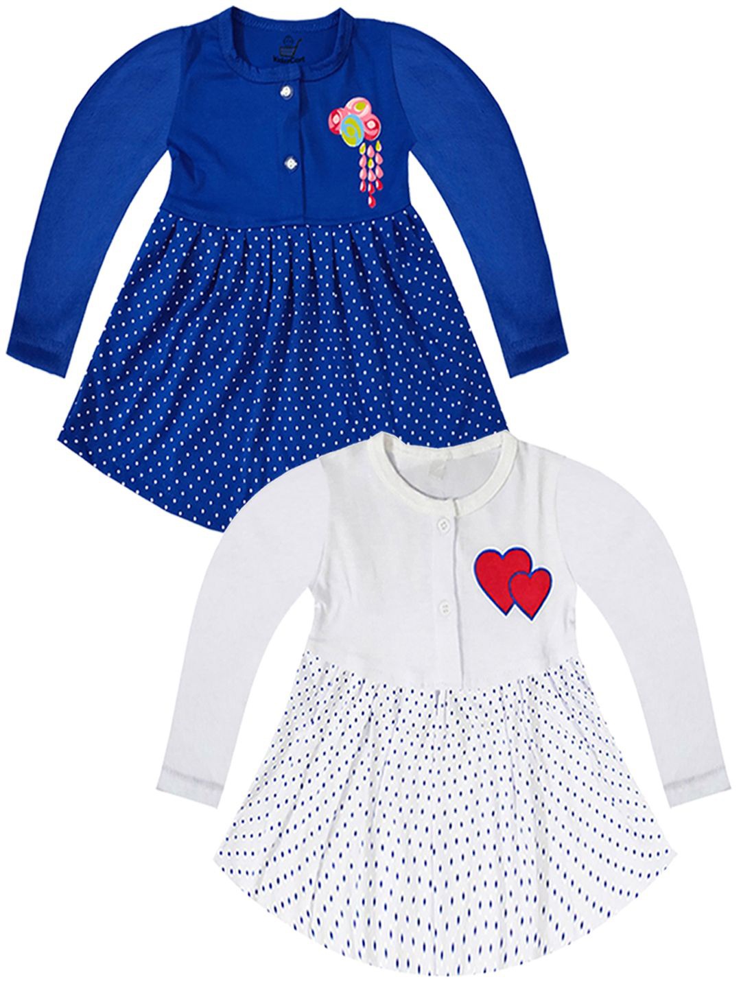 

KidzzCart Polka Dot Print Fit & Flare Dress, Multi