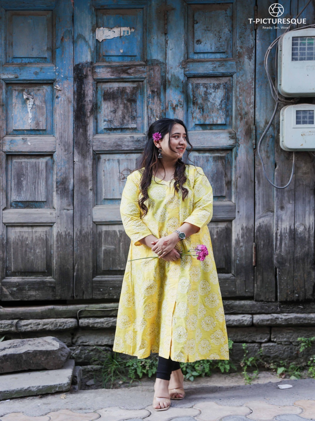 

inkara Women Handloom Kurta, Yellow