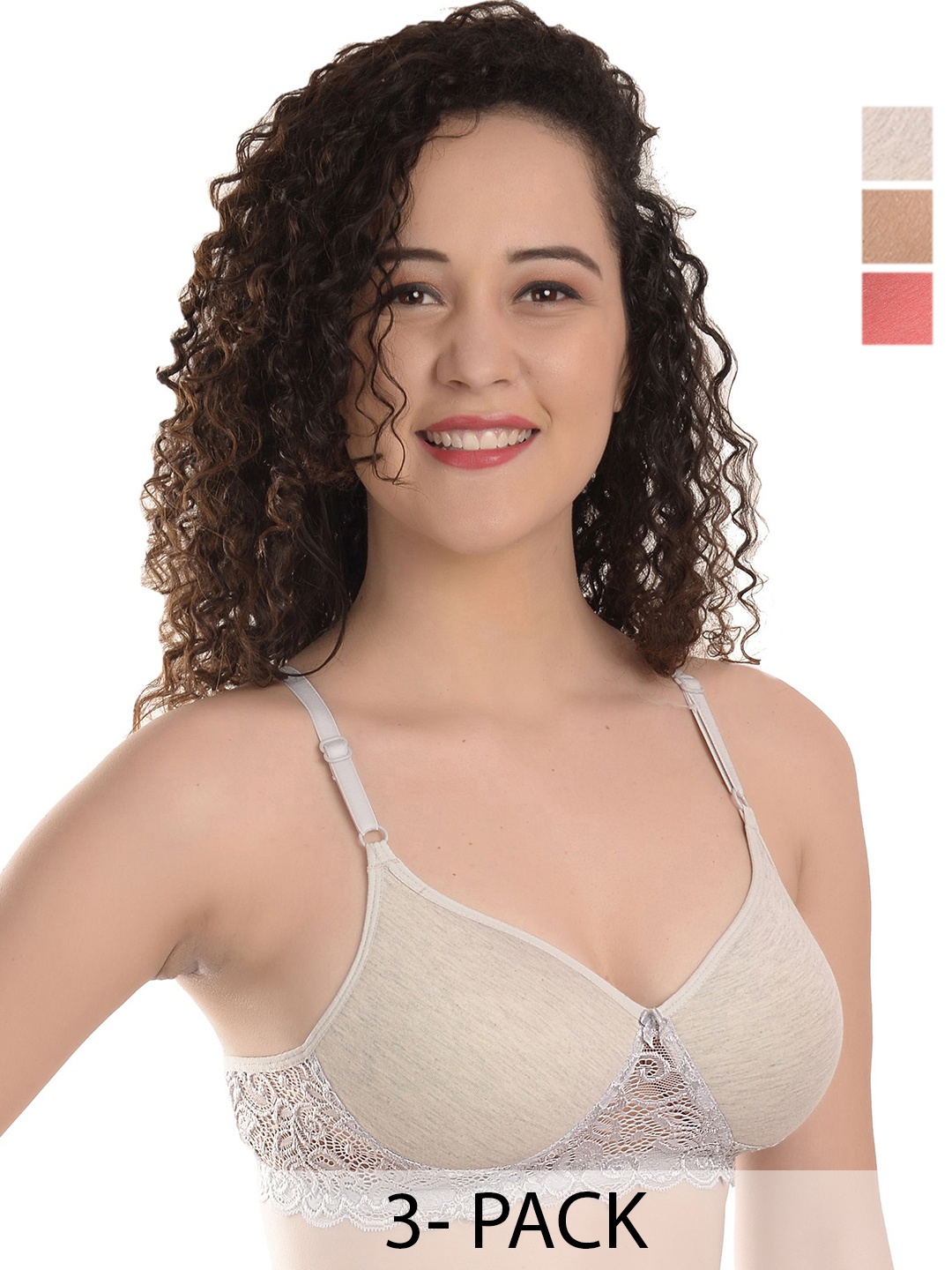 

MiEstilo Bralette Bra Full Coverage Lightly Padded, Red