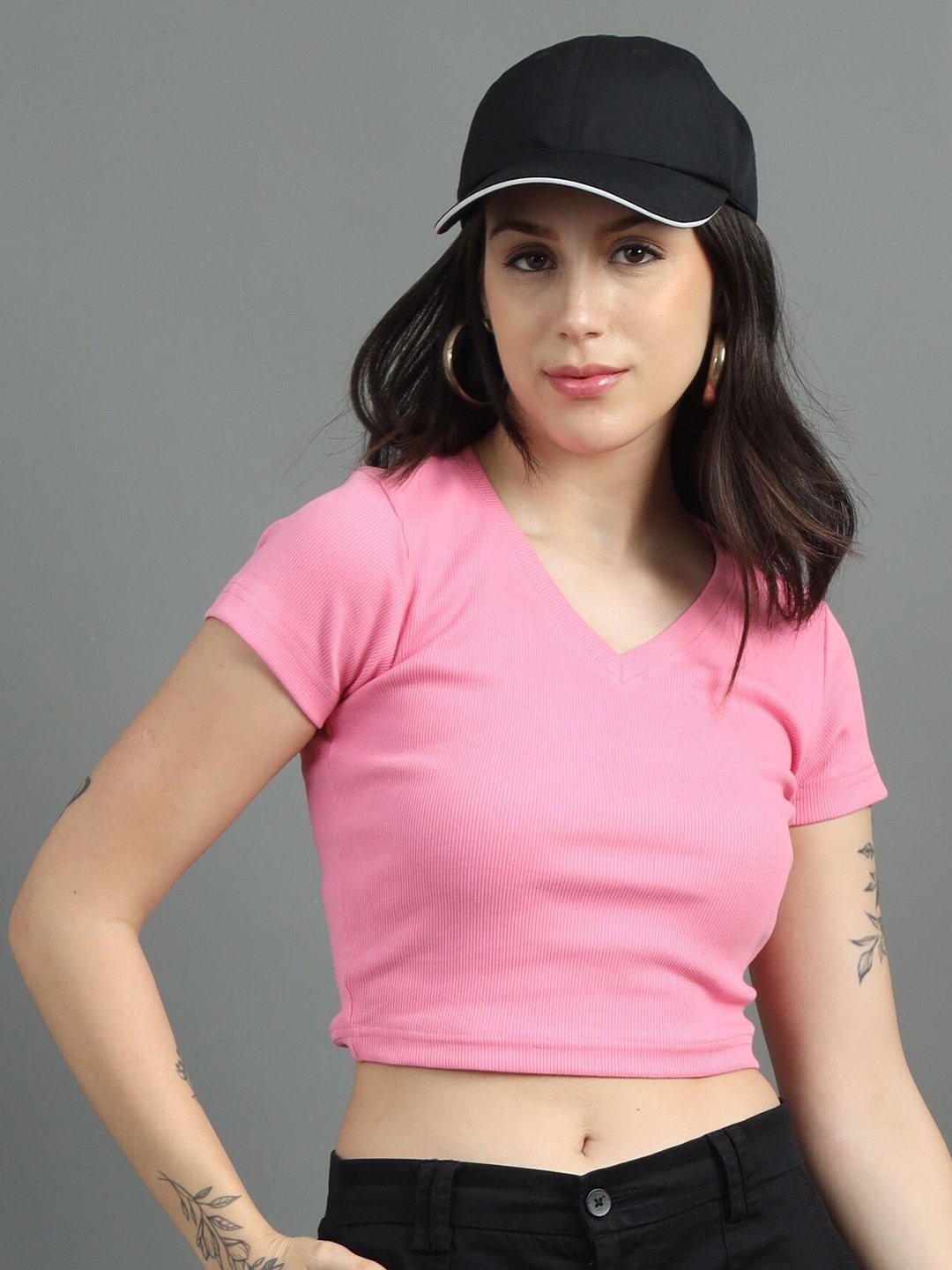 

sollobell Cotton Crop Top, Pink