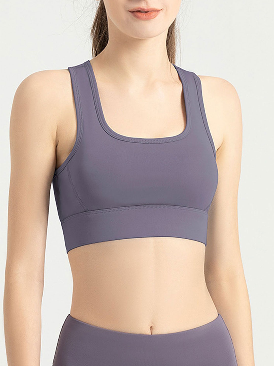 

LULU & SKY Women Sleeveless Bralette Crop Top, Purple