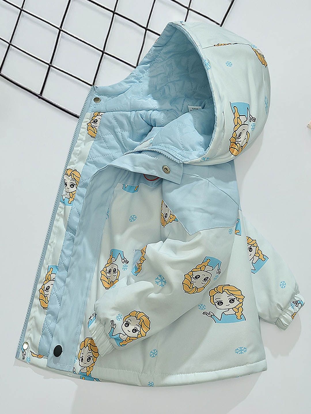 

Xsole Unisex Kids Graphic Printed Bomber Jacket, Blue