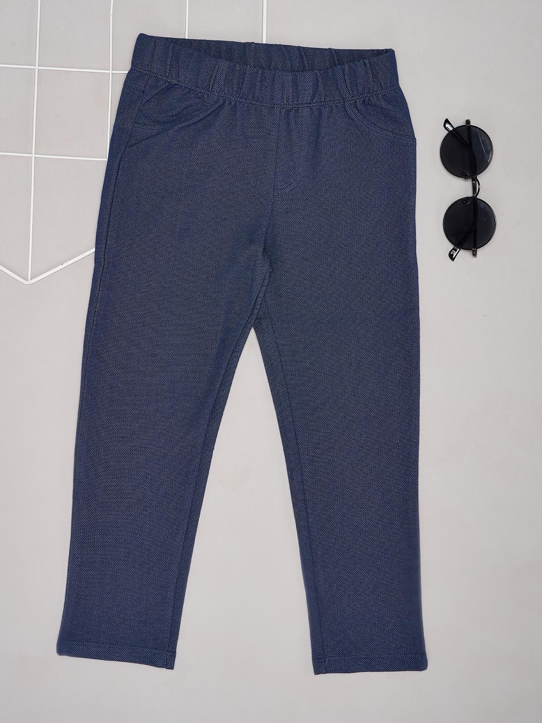 

Pantaloons Junior Girls High-Rise Regular Fit Trouser, Blue