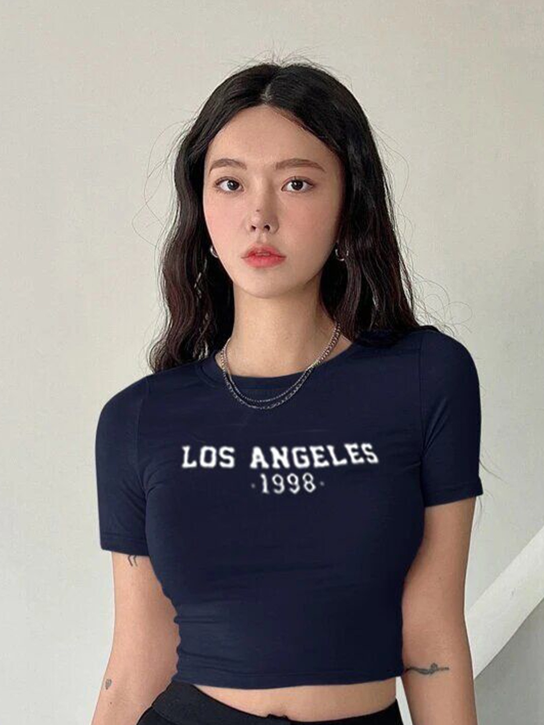 

sollobell Cotton Crop Top, Blue