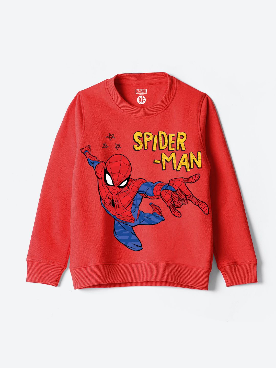 

YK Marvel Boys Printed Pullover Sweatshirt, Red