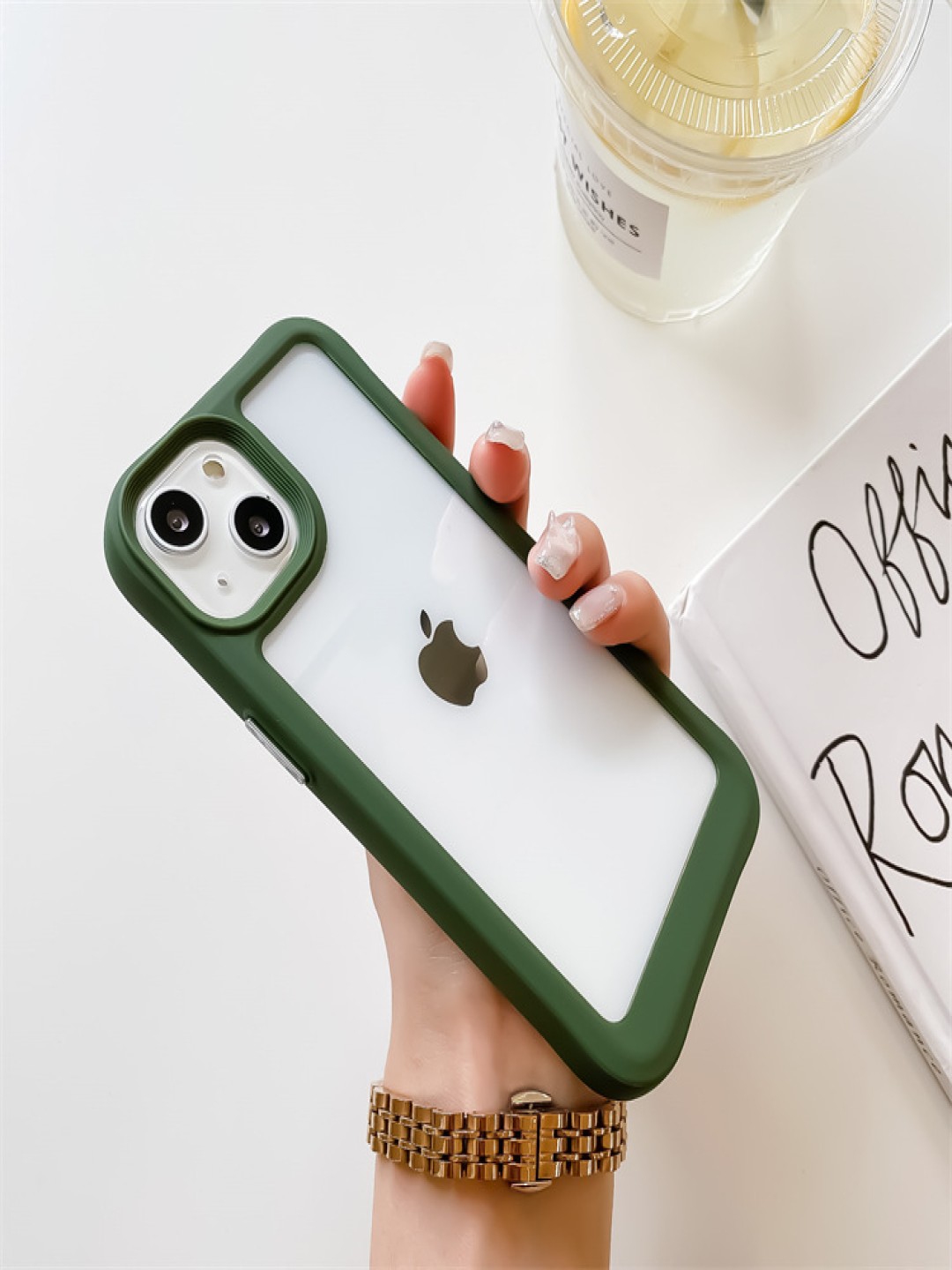 

Luxury Kase Acrylic Transparent Shock Proof Armor iPhone 13 Mini Back Case