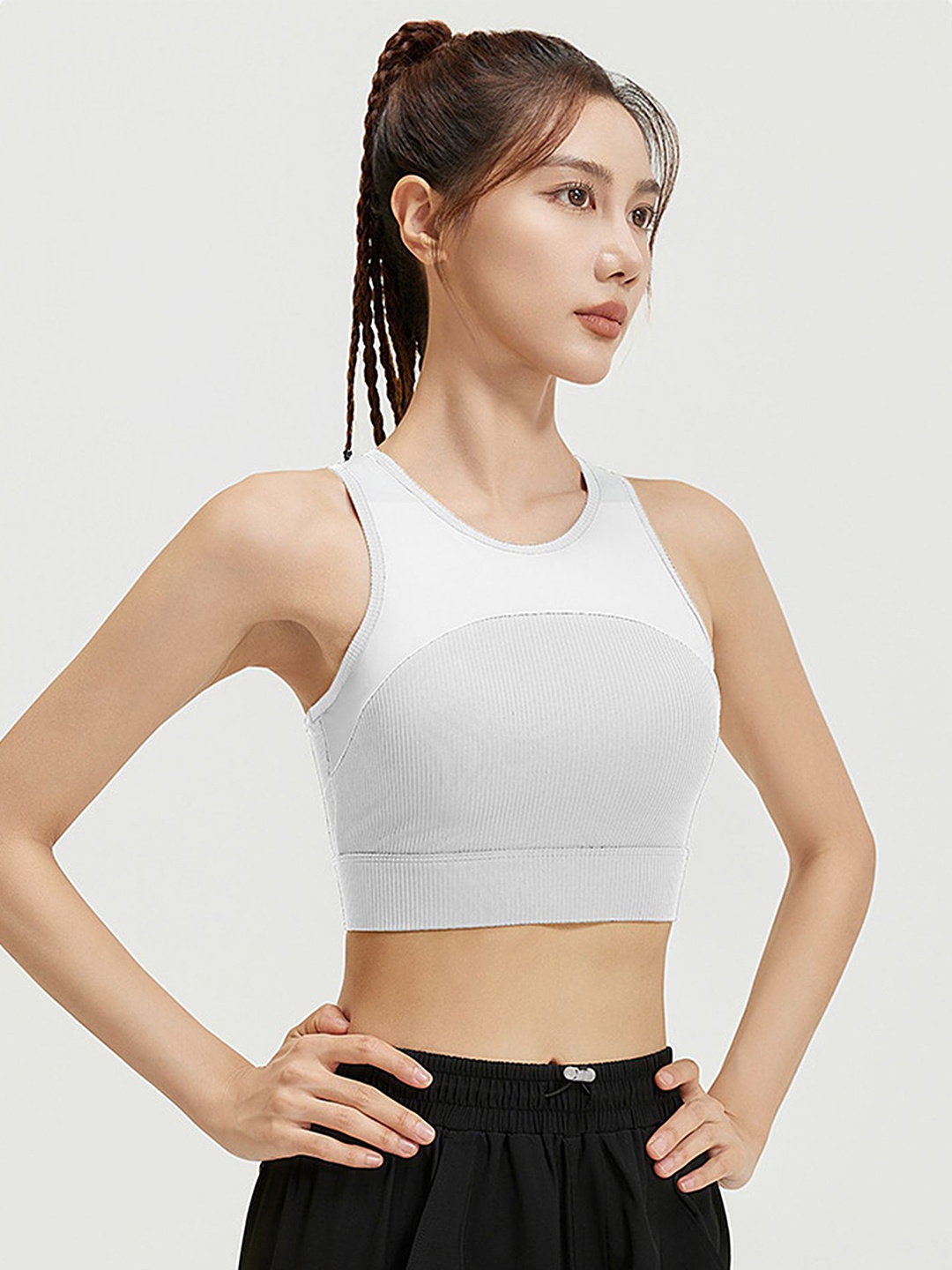 

LULU & SKY Women Bralette Crop Top, White