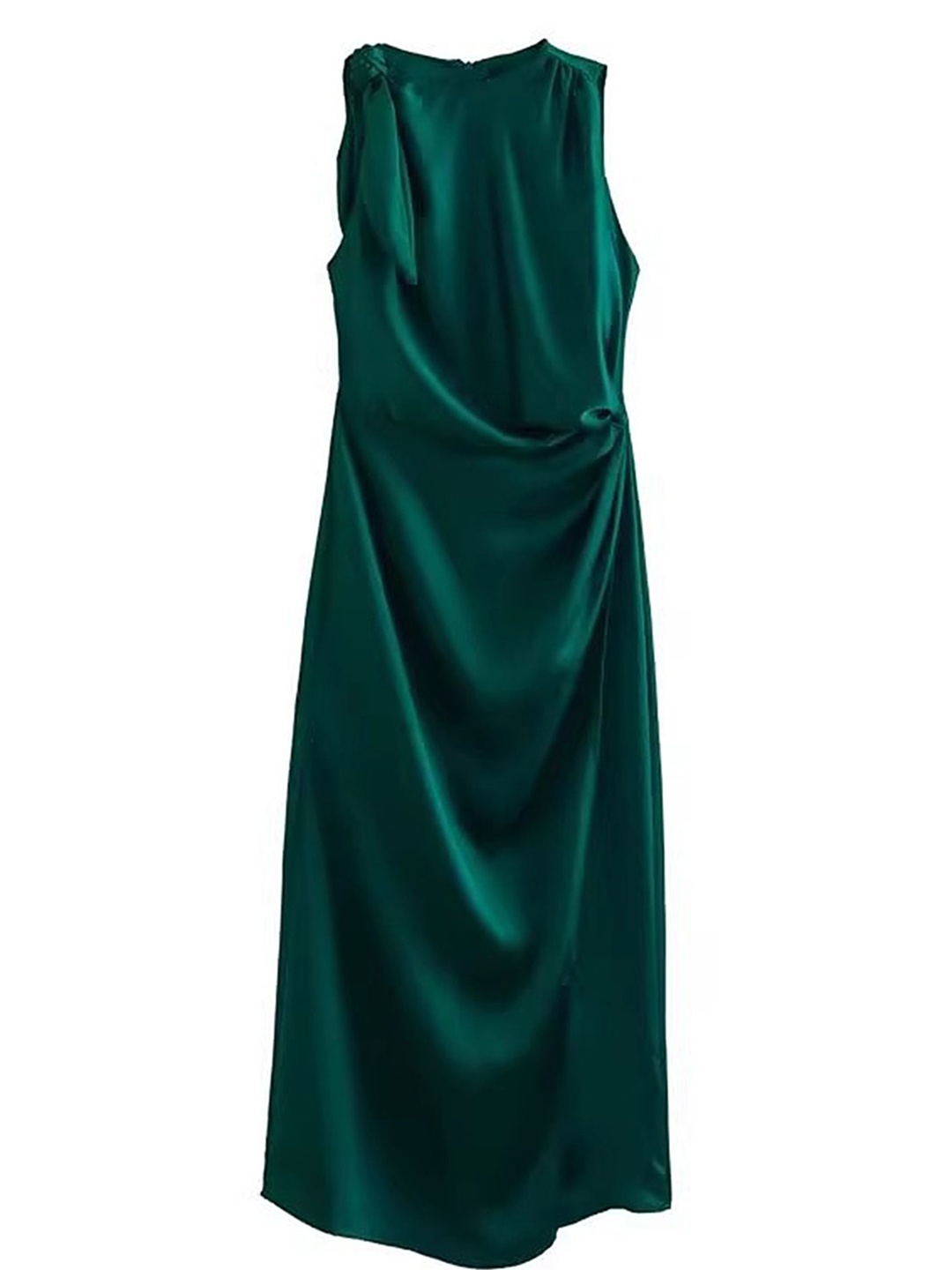 

LULU & SKY Women Boat Neck Maxi Dress, Green