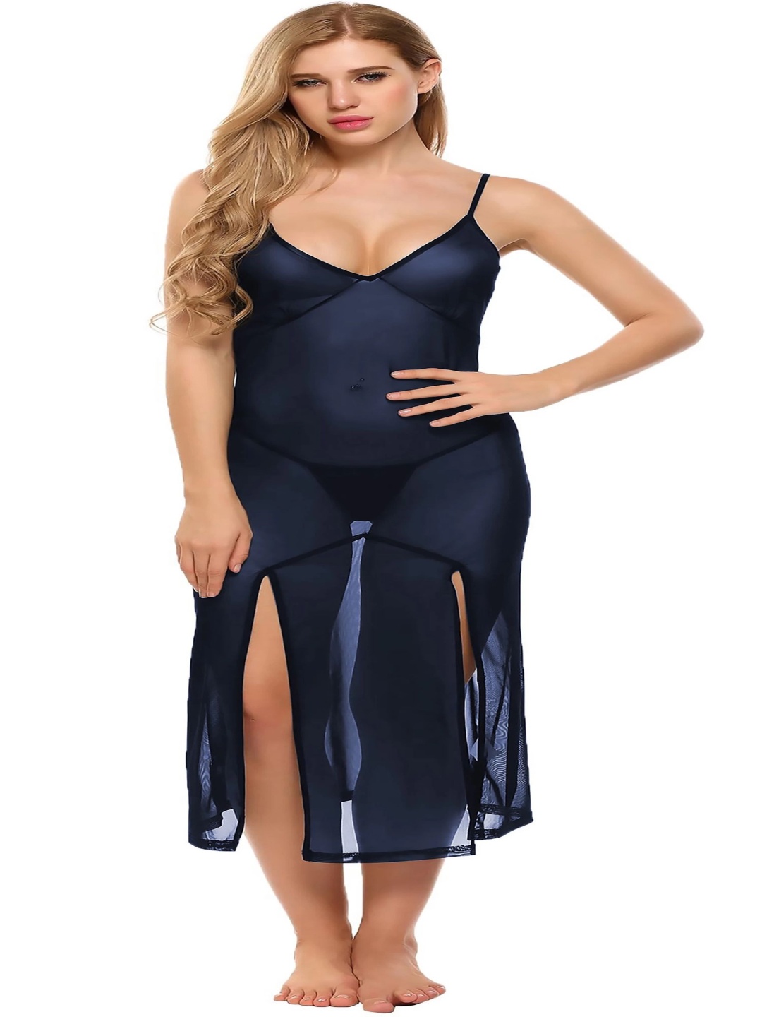 

Xs and Os Net Baby Doll Comes with Briefs, Navy blue