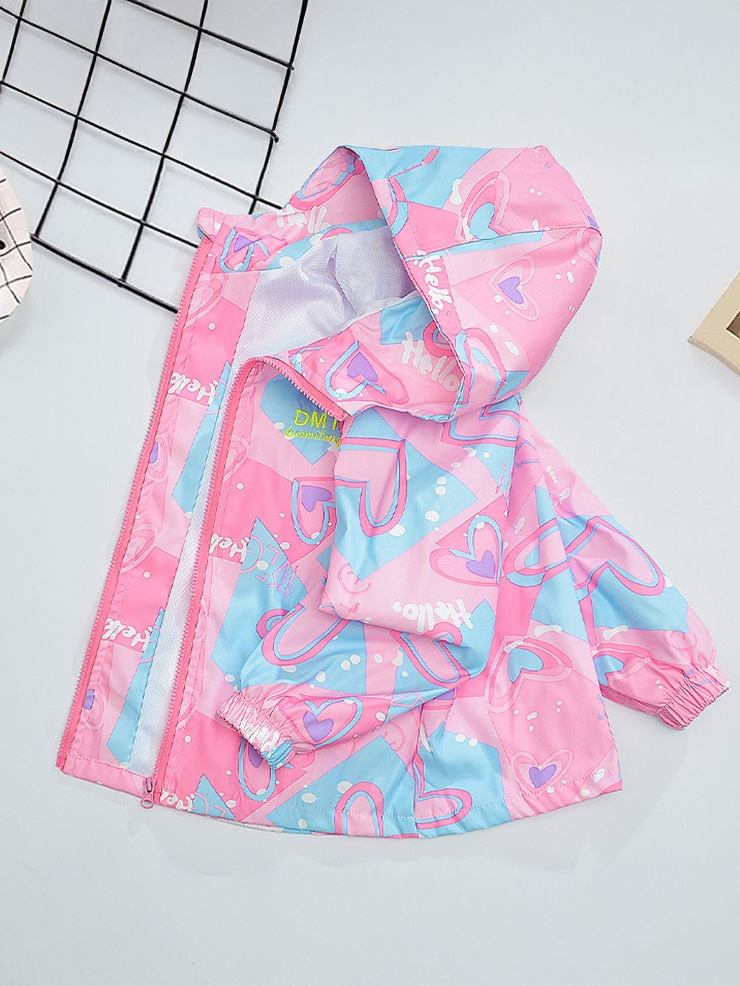

Xsole Unisex Kids Graphic Printed Bomber Jacket, Pink