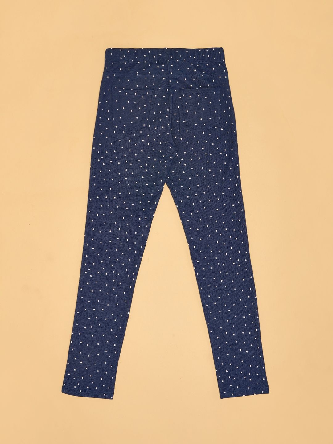 

Pantaloons Junior Girls Polka Dots Ankle-Length Leggings, Blue
