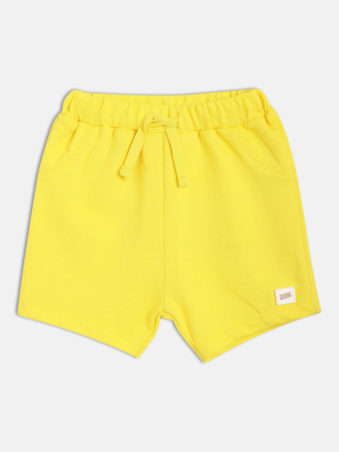 

MINI KLUB Boys Regular Fit Mid-Rise Shorts, Yellow