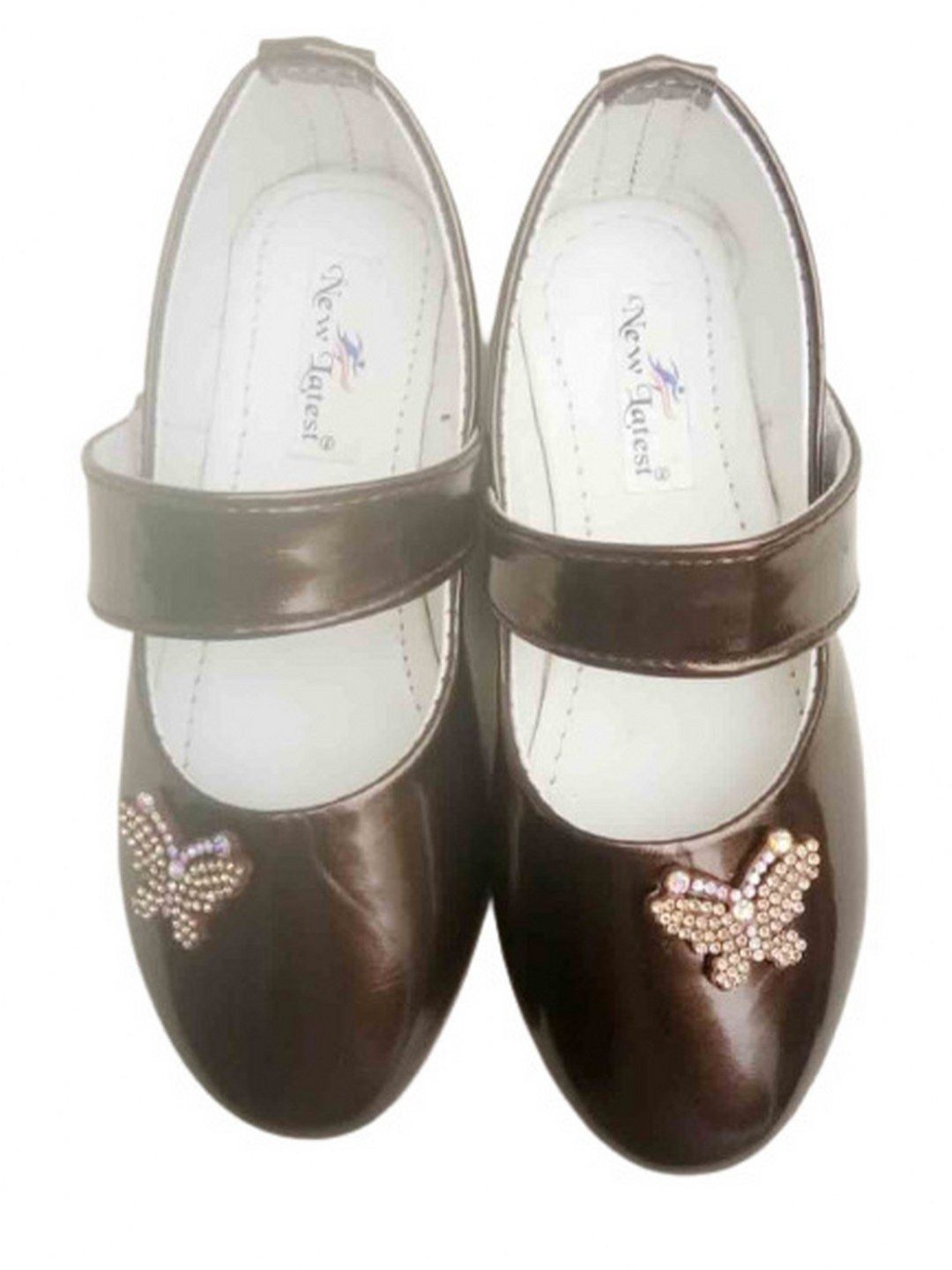 

NEW LATEST Girls Embellished Ballerinas Flats, Brown