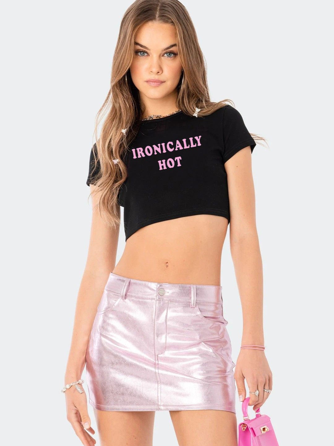 

sollobell Cotton Crop Top, Black
