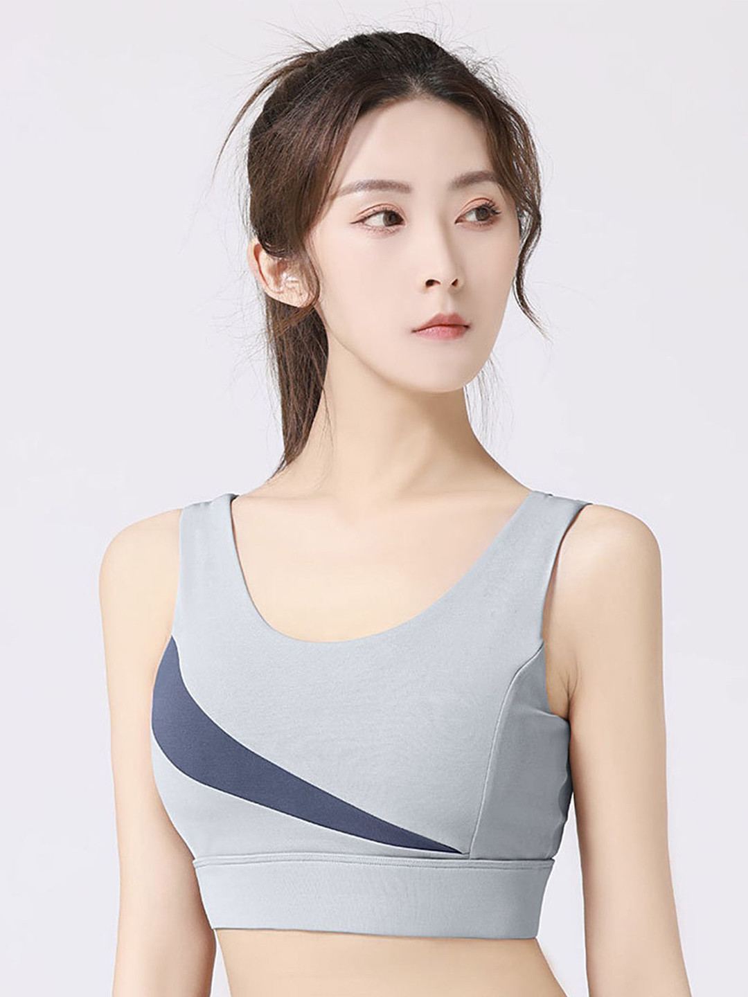 

LULU & SKY Women Crop Fitted Top, Blue