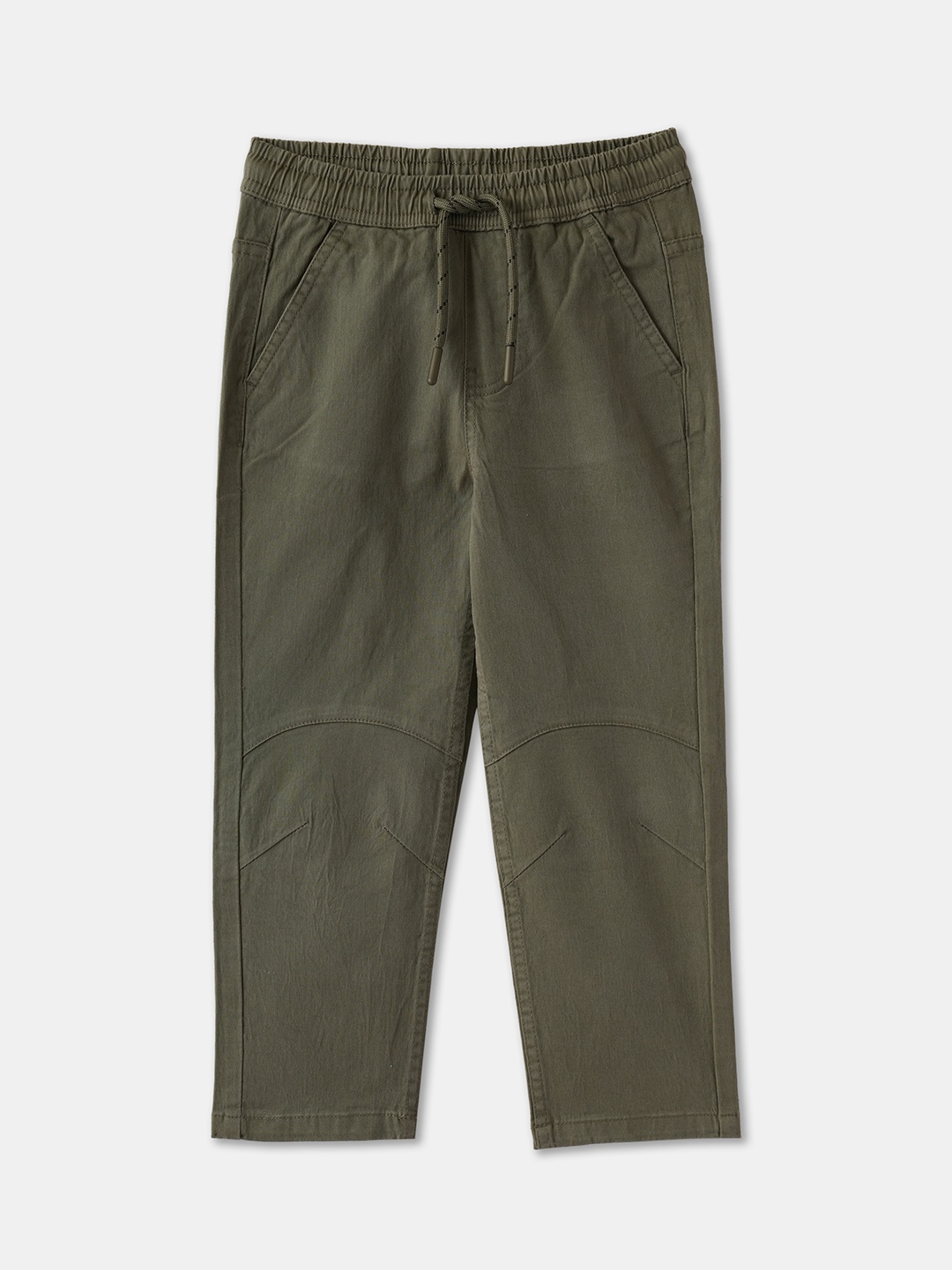 

R&B Boys Mid-Rise Trousers, Olive