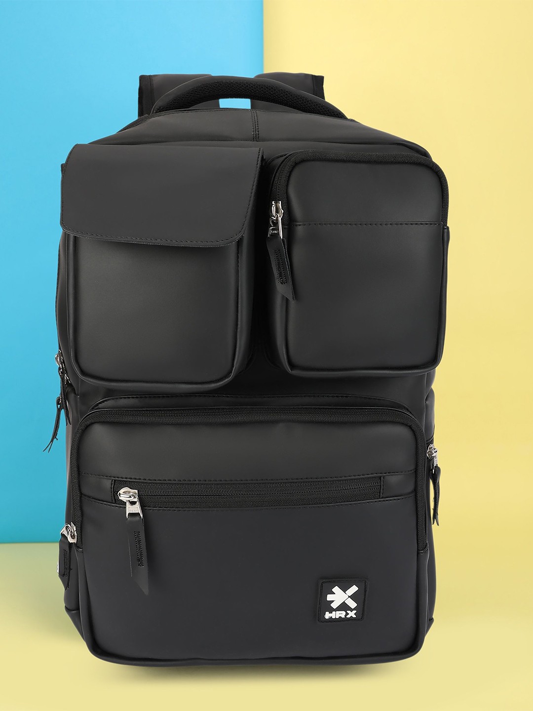

HRX by Hrithik Roshan Unisex Padded Backpack With Rain Cover, Black
