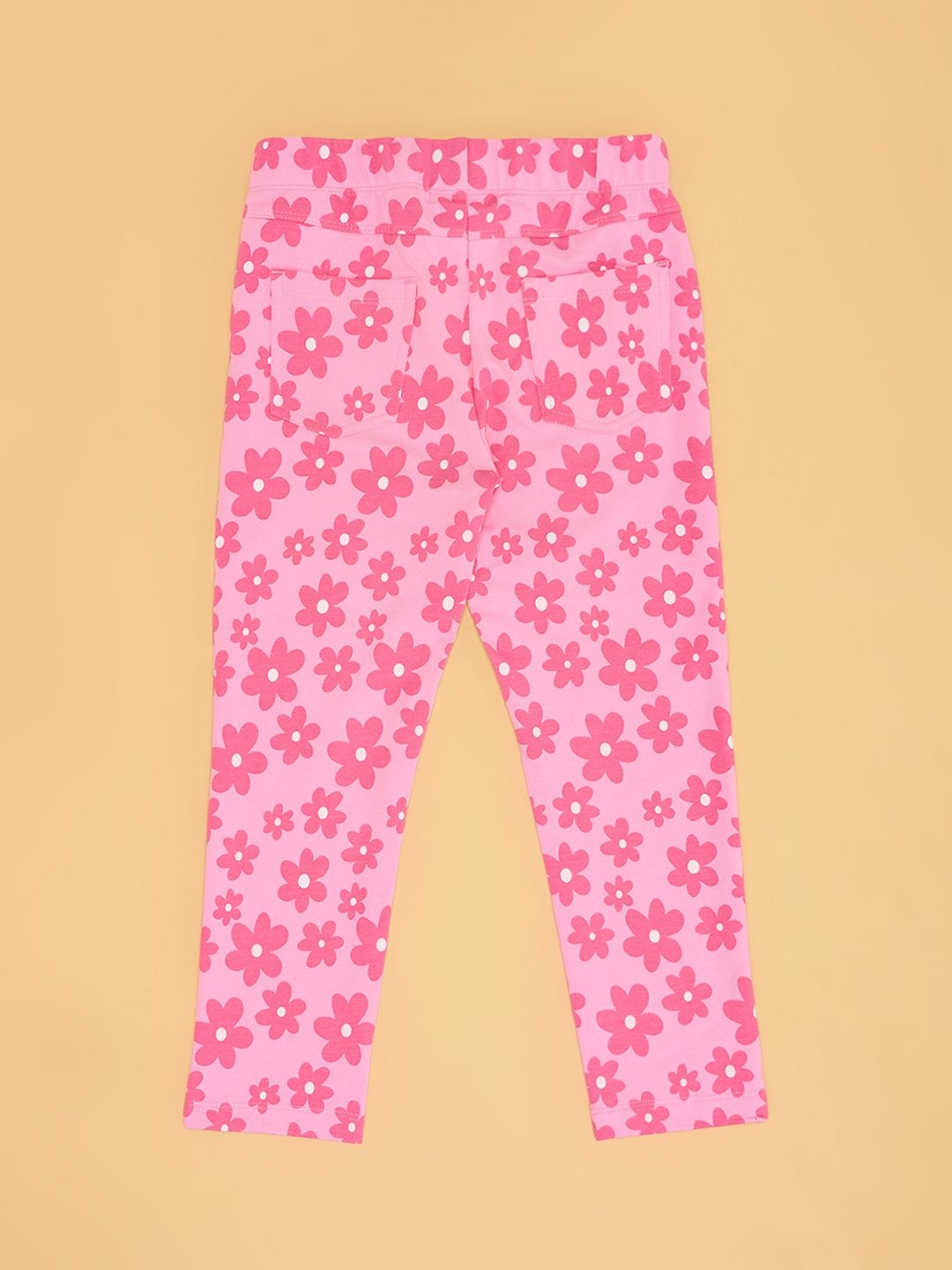 

Pantaloons Junior Girls Printed Ankle-Length Leggings, Pink