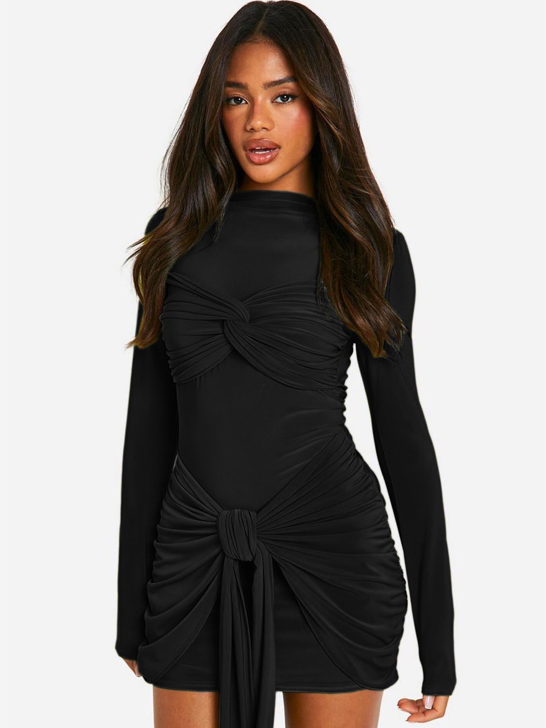 

LULU & SKY Sheath Mini Dress, Black