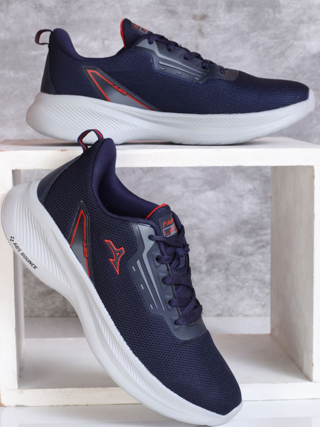 

ABROS Men Flexor Sports Running Shoes, Navy blue
