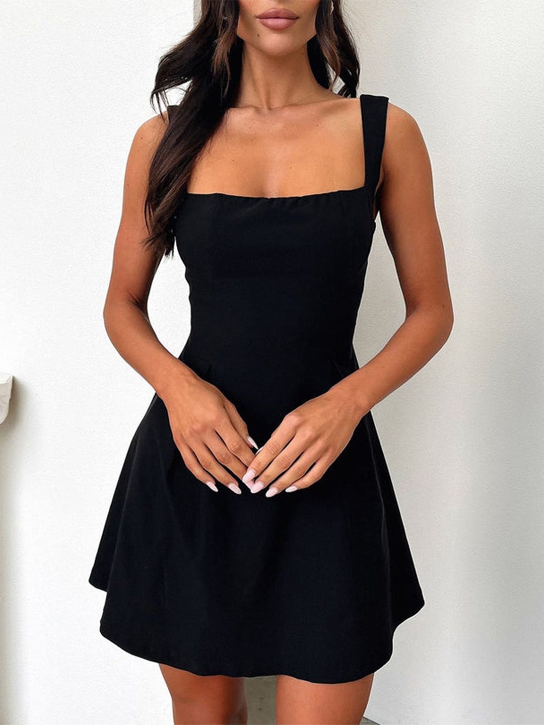 

StyleCast x Revolte Fit & Flare Dress, Black