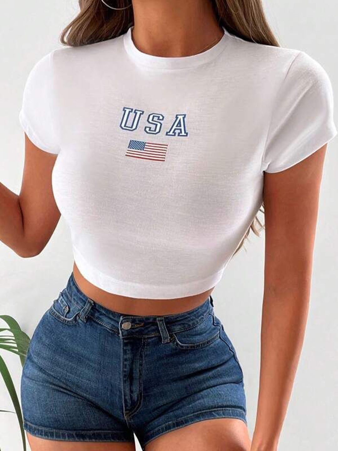 

sollobell Cotton Crop Top, White