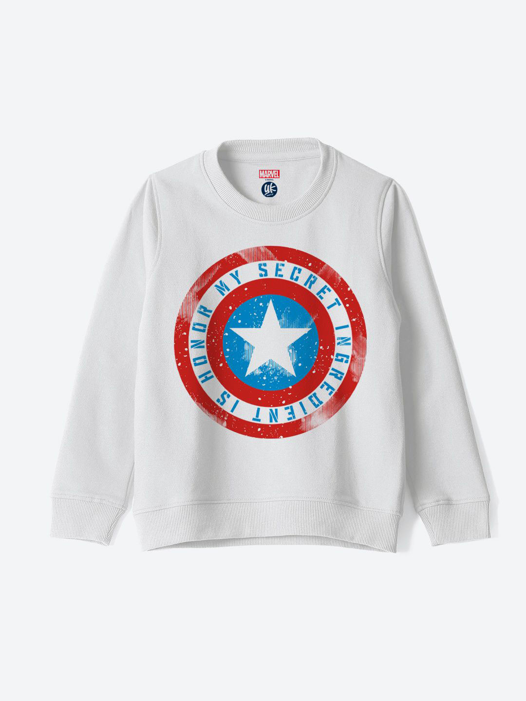 

YK Marvel Boys Avengers Printed Sweatshirt, White