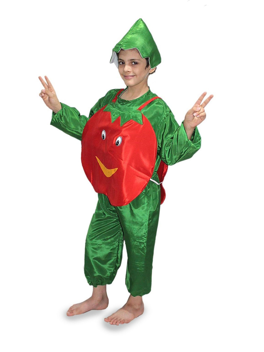 

Kaku Fancy dresses Kids Tomato Vegetables Costume Set, Red