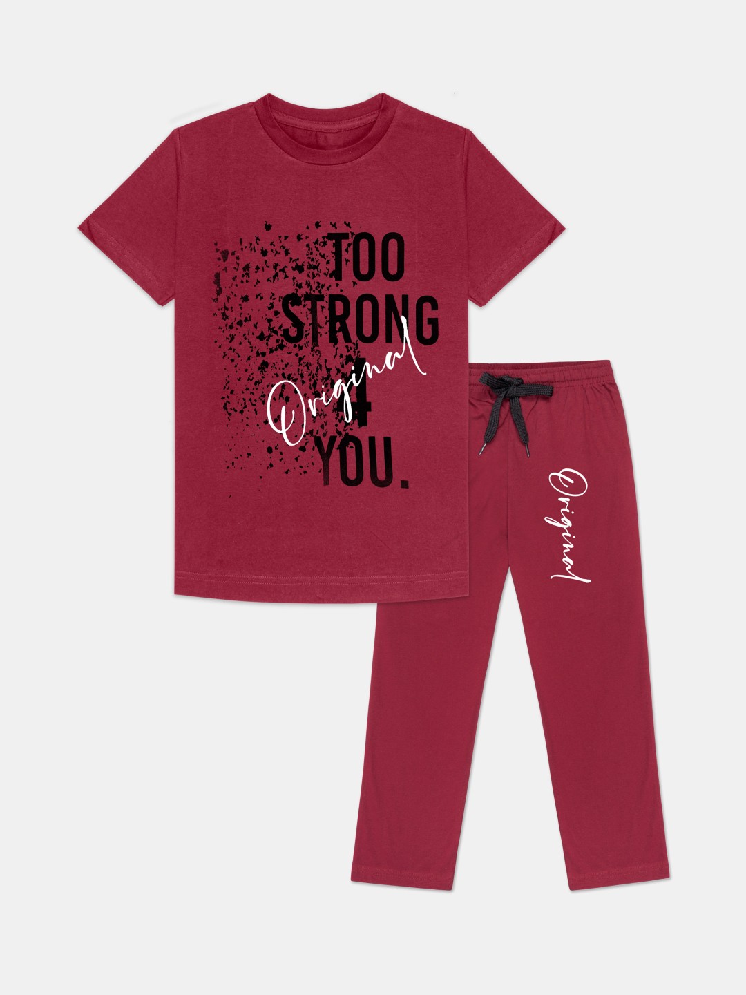

Tee Weavers Boys Printed Night suit, Red