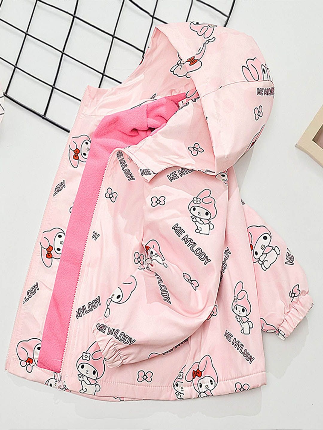 

Xsole Unisex Kids Graphic Printed Bomber Jacket, Pink
