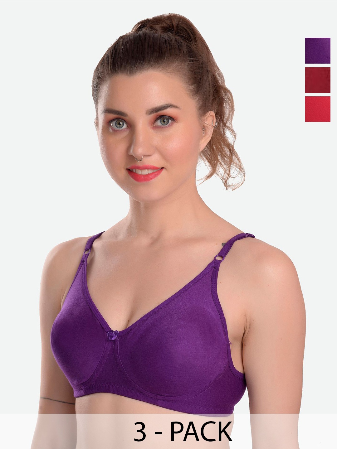 

MiEstilo Bra Full Coverage, Maroon