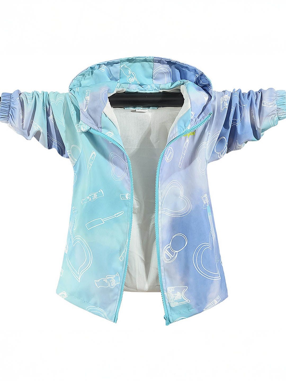 

Xsole Unisex Kids Graphic Printed Bomber Jacket, Blue