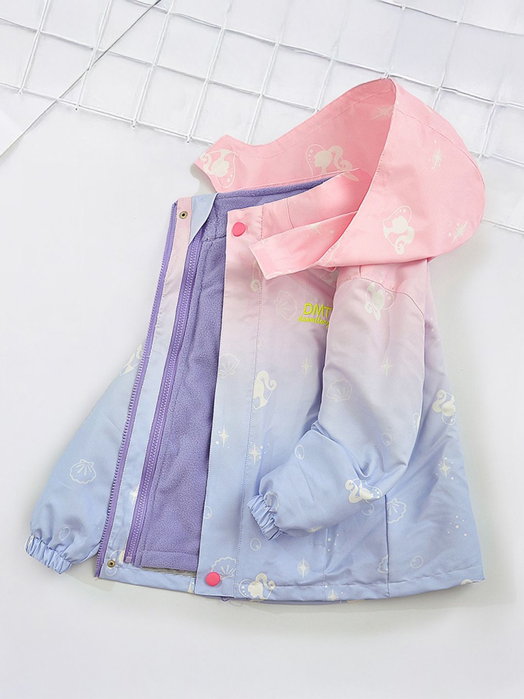 

Xsole Unisex Kids Colourblocked Bomber Jacket, Pink