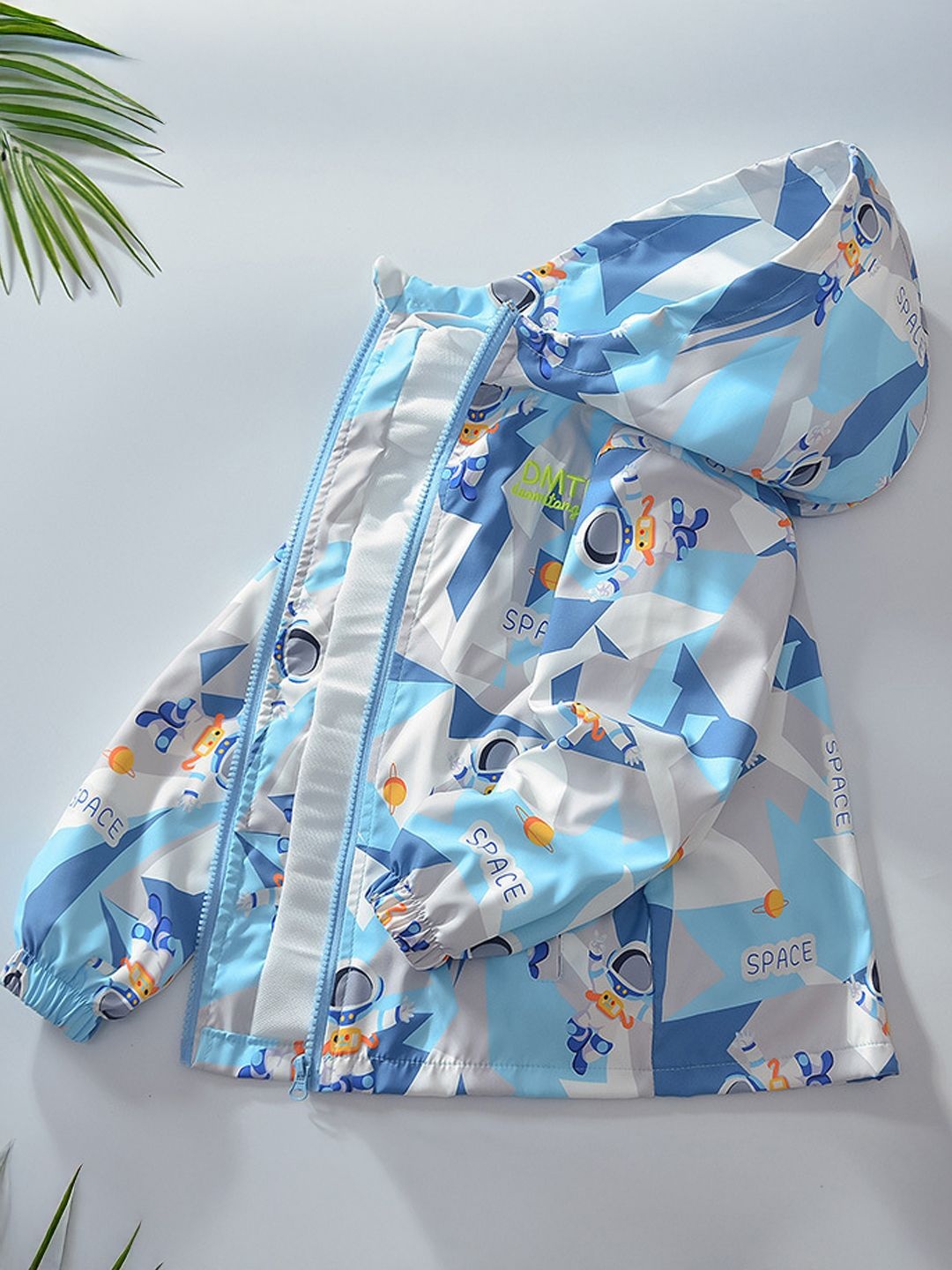 

Xsole Unisex Kids Graphic Printed Bomber Jacket, White