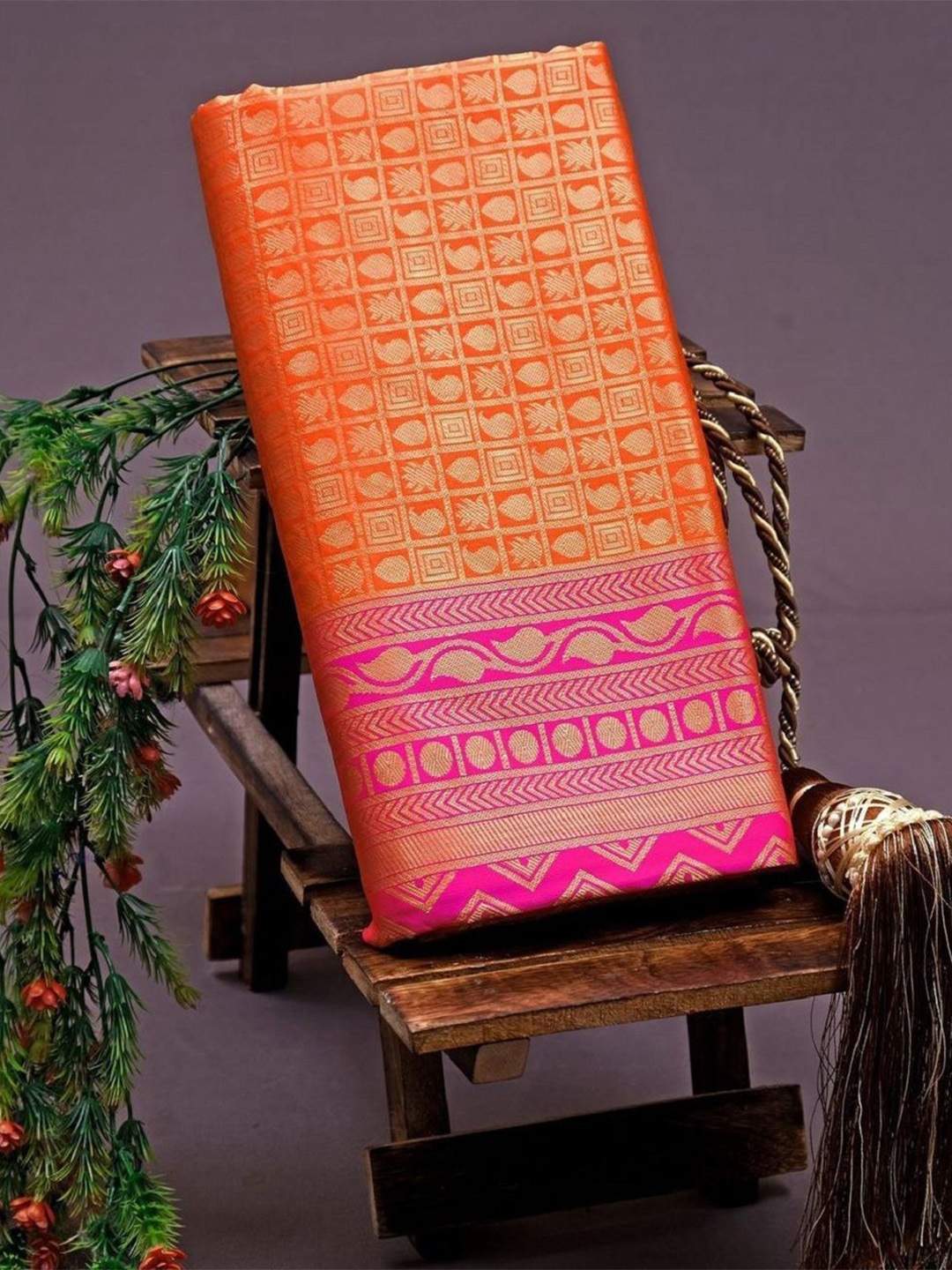

Aika Saree, Orange