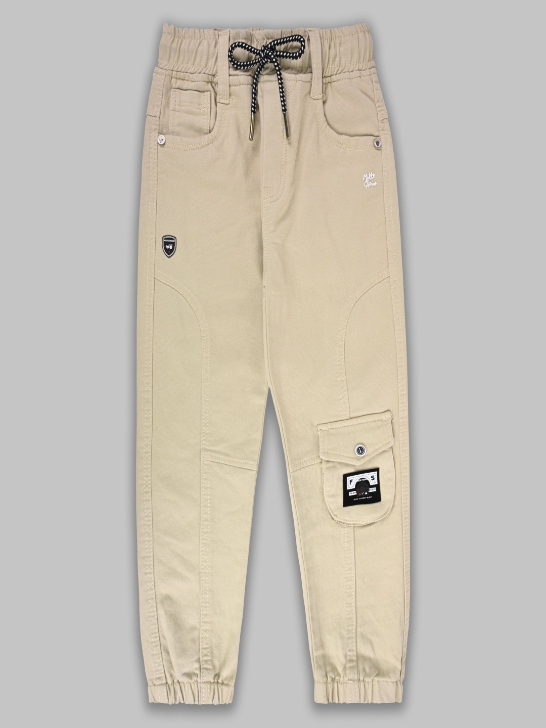 

Wish Karo Boys Mid-Rise Jogger Jeans, Brown