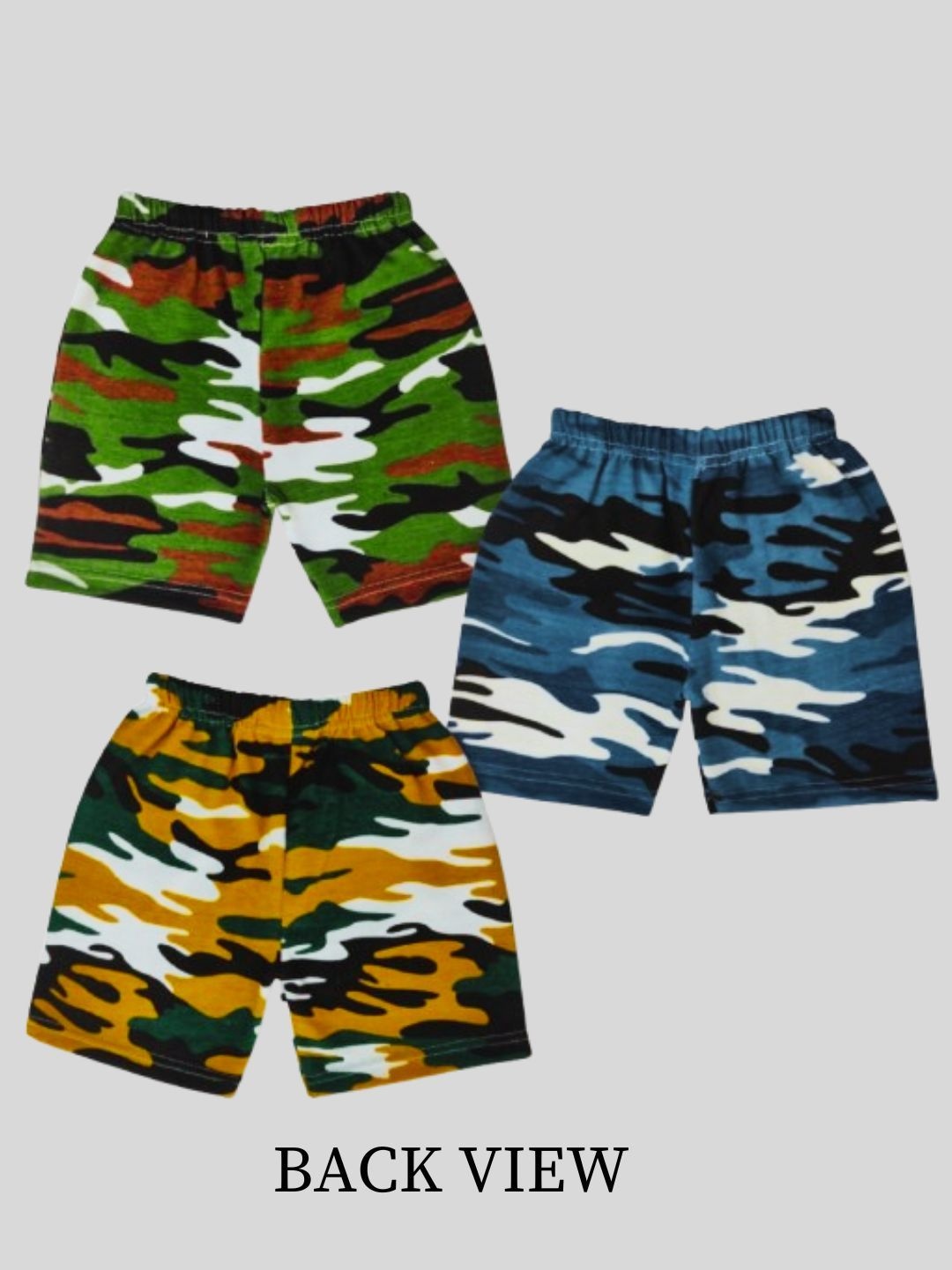 

Seyor Unisex Kids Camouflage Printed Outdoor Shorts, Multi