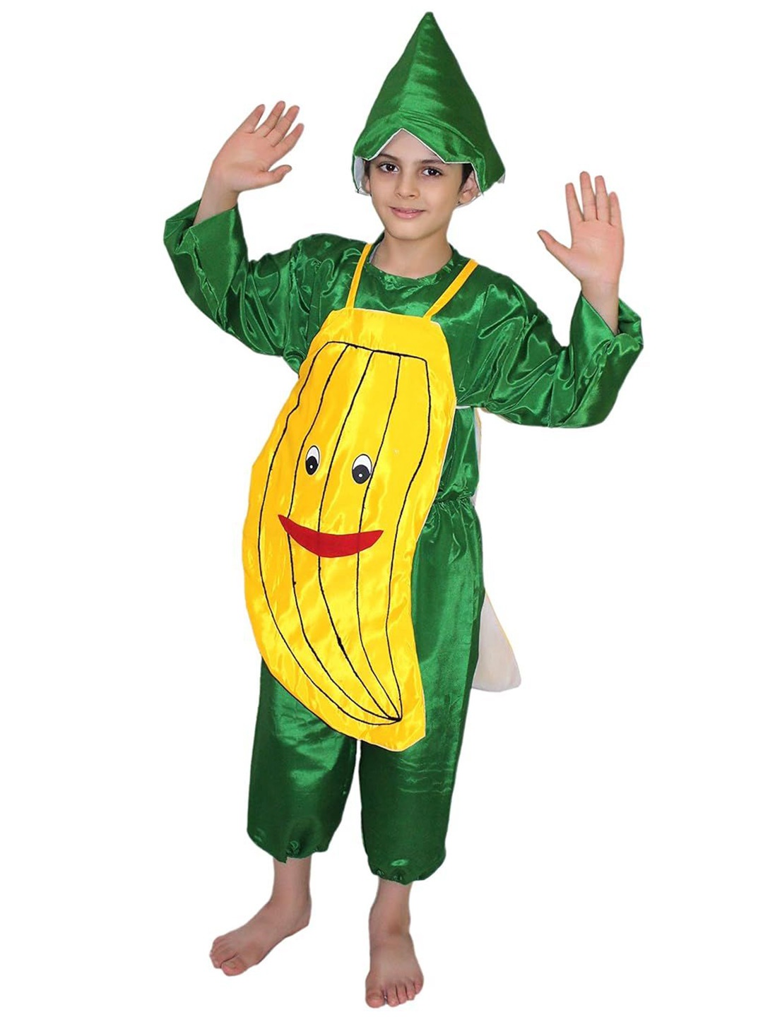 

Kaku Fancy dresses Kids Banana Fruits Costume Set, Yellow