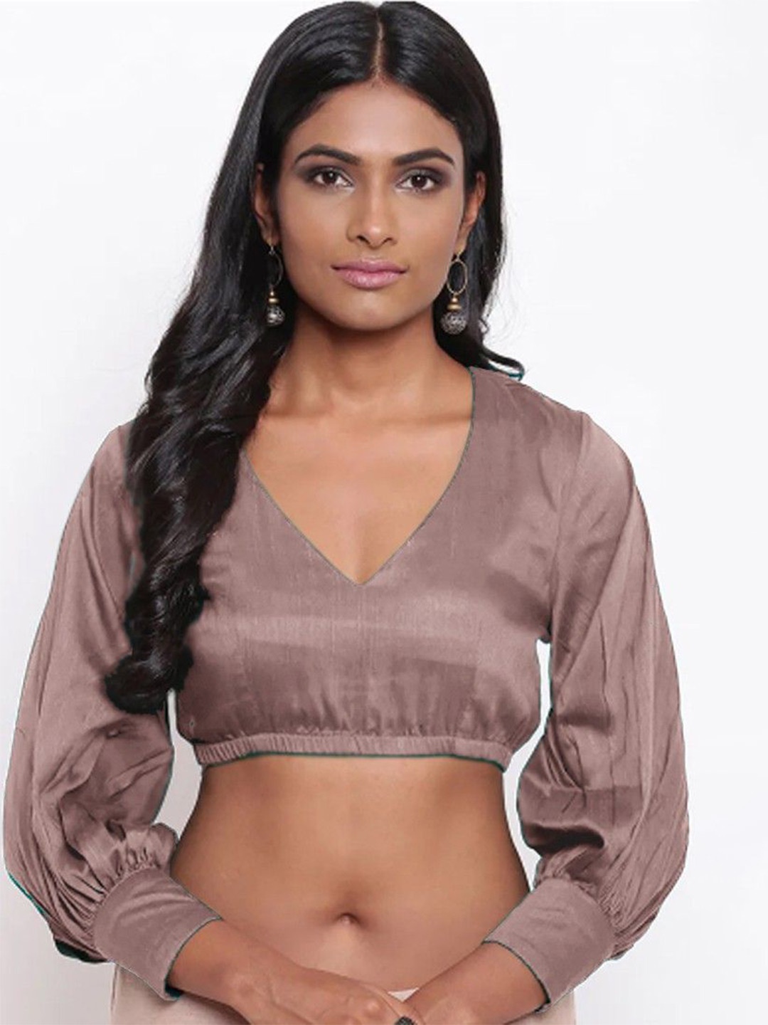 

CULPI Women Cotton Crop Top, Peach