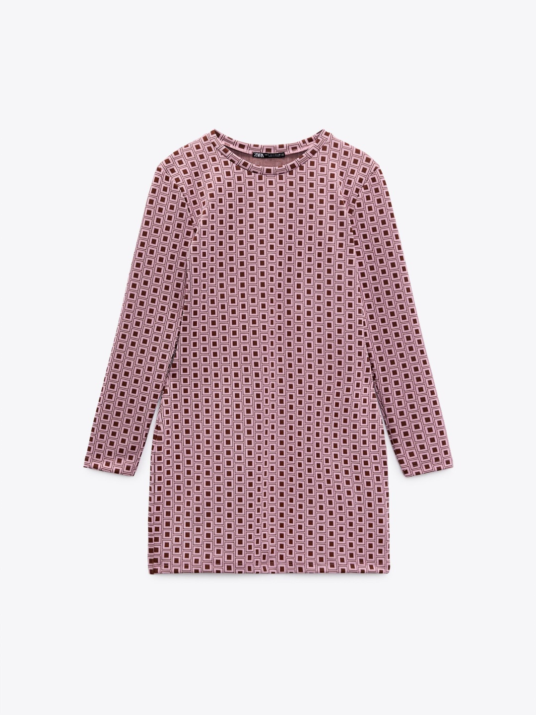 

ZARA Print A-Line Dress, Pink