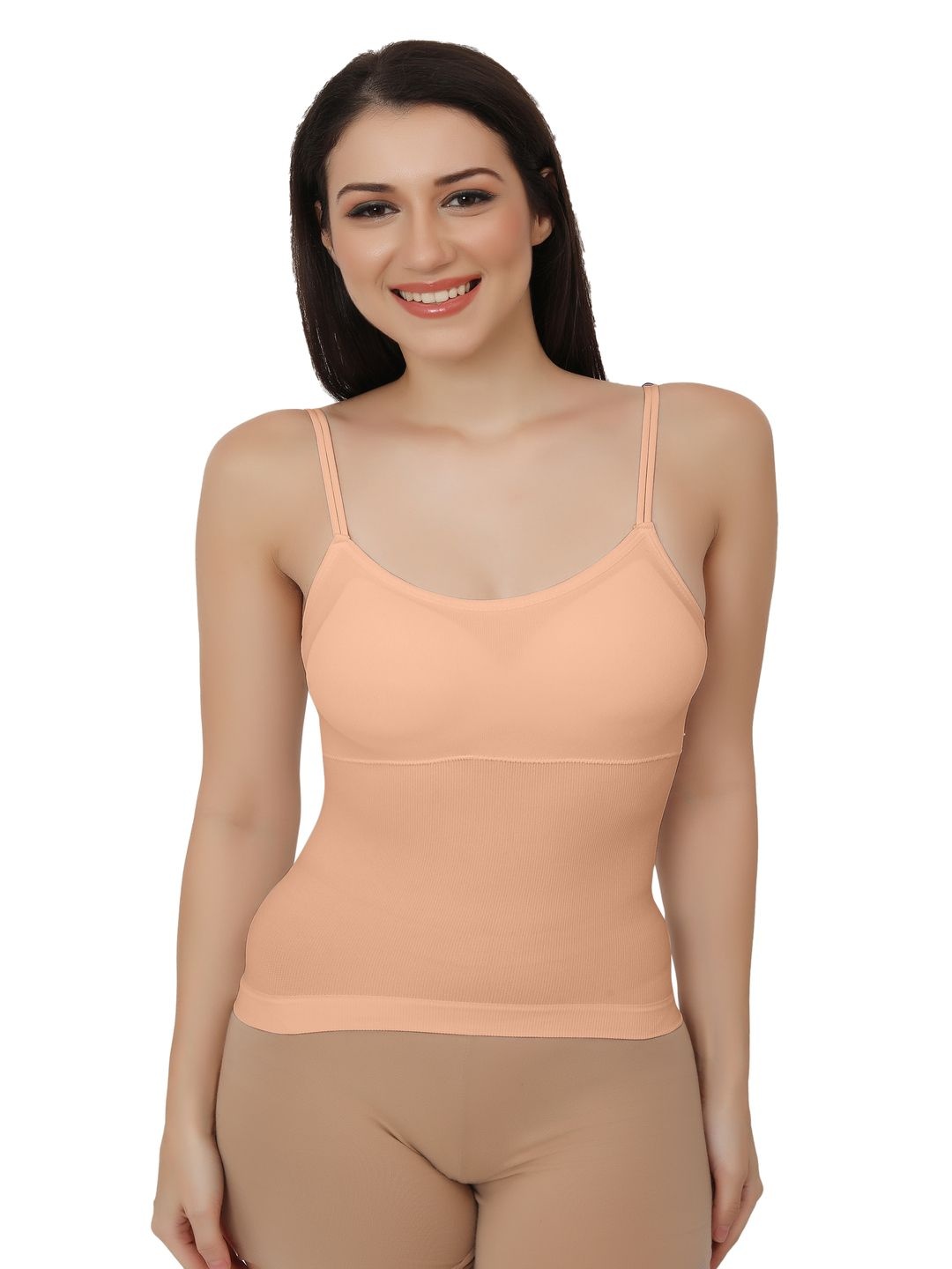 

Bella Voste Women Stretch Lightly Padded Camisole, Peach