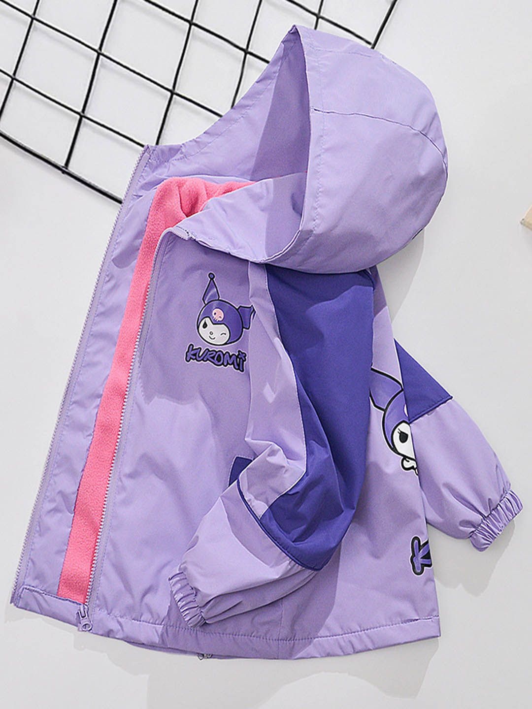 

Xsole Unisex Kids Colourblocked Bomber Jacket, Lavender