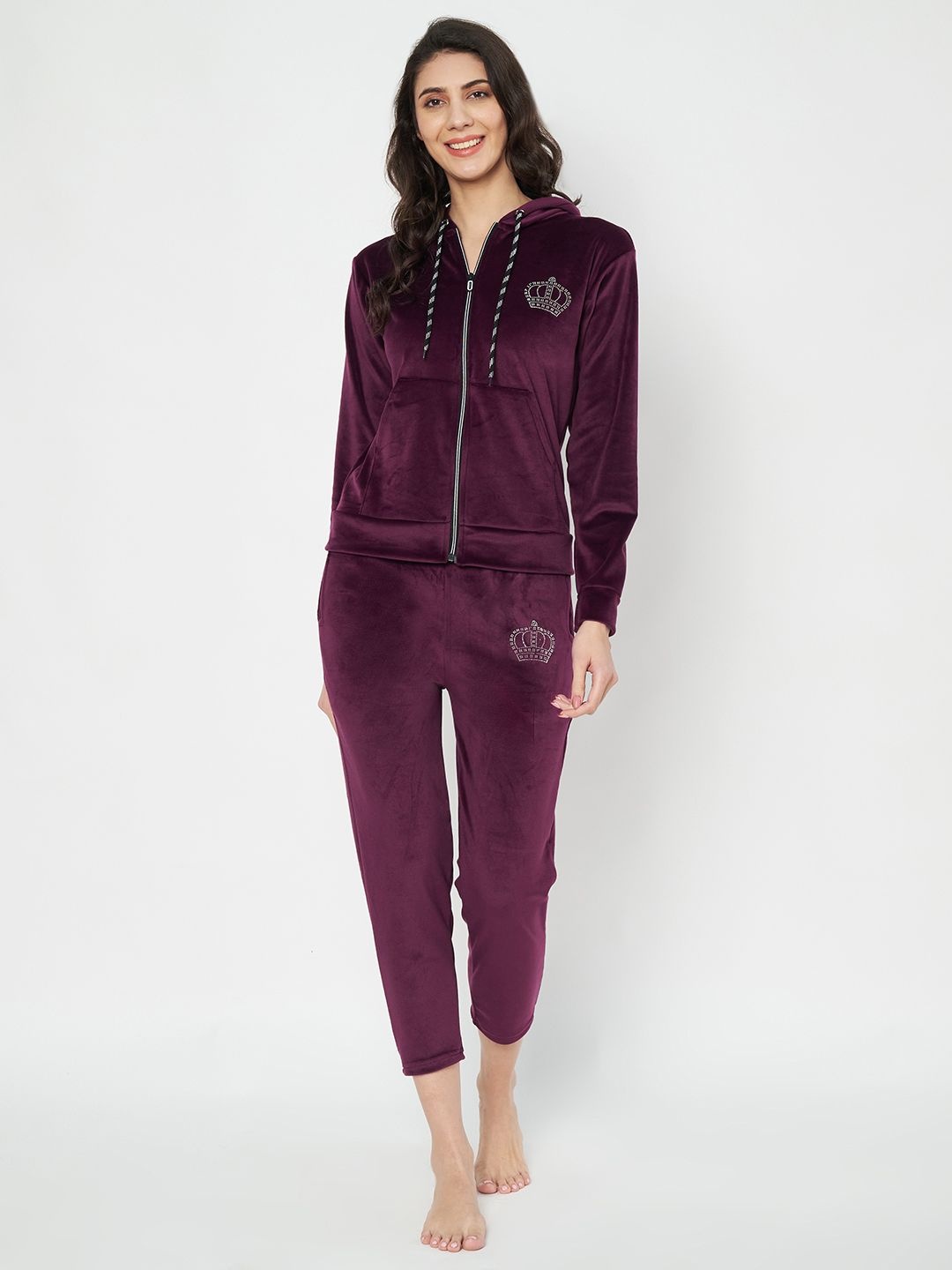 

WAYLENE Women Night suit, Maroon