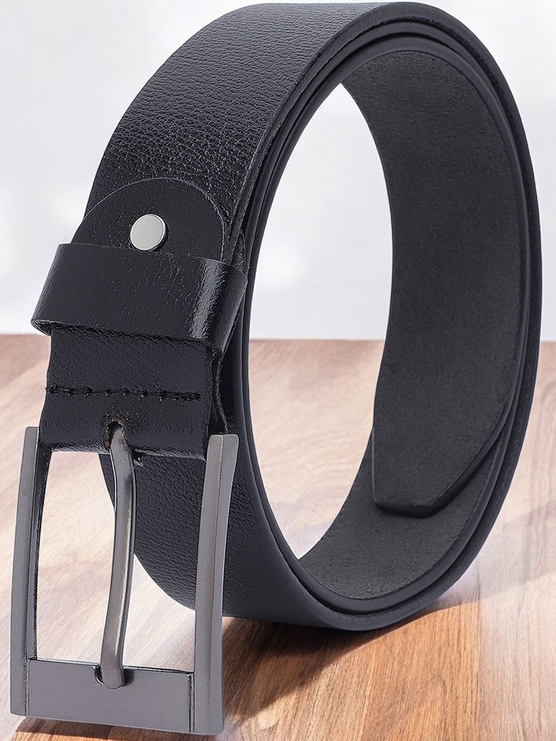 

Provogue Men Textured Leather Formal Belt, Black