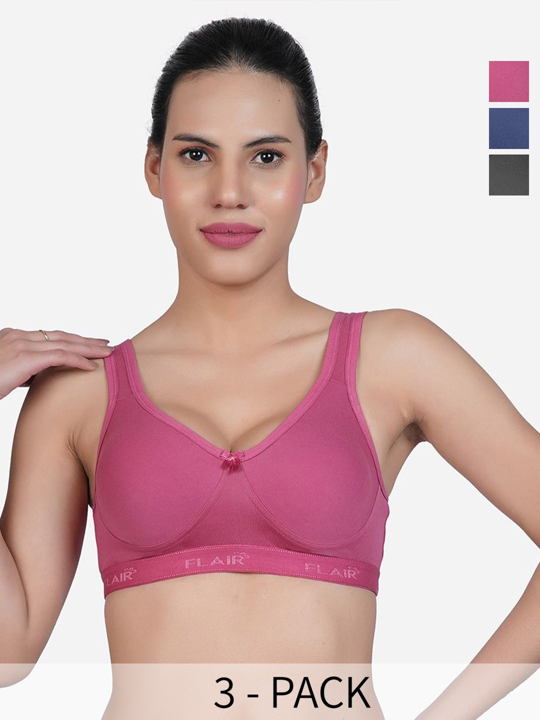 

SHYAM SONS FLAIR Bra Full Coverage, Black