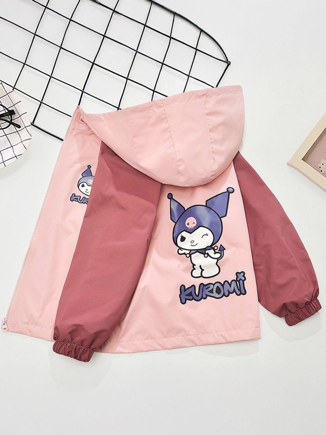 

Xsole Unisex Kids Colourblocked Bomber Jacket, Pink