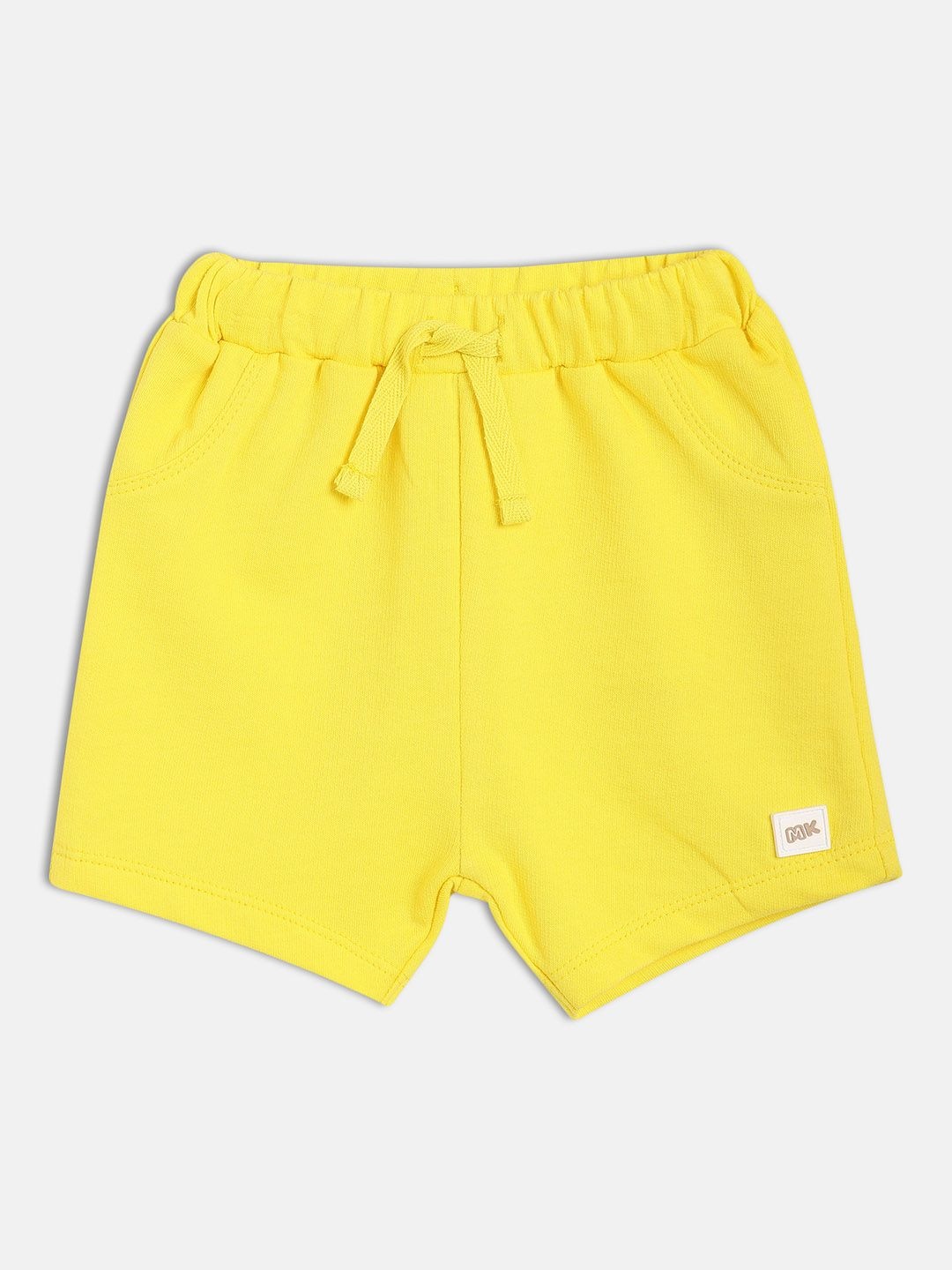 

MINI KLUB Boys Cotton Mid-Rise Shorts, Yellow