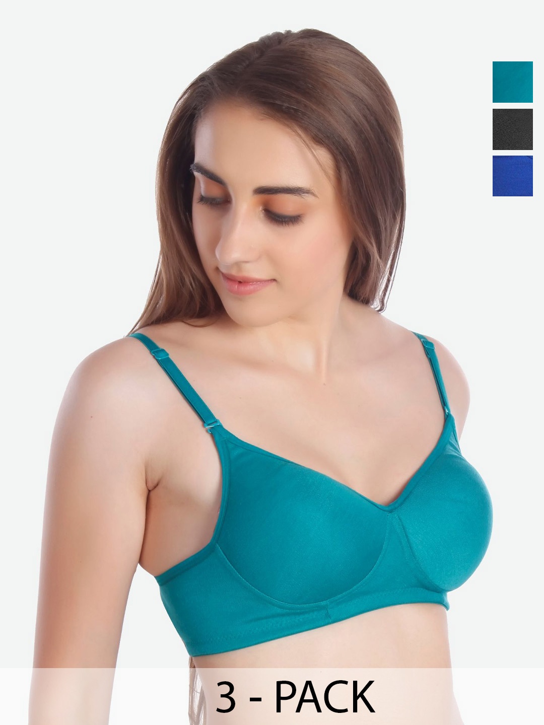 

MiEstilo Bra Full Coverage Lightly Padded, Black