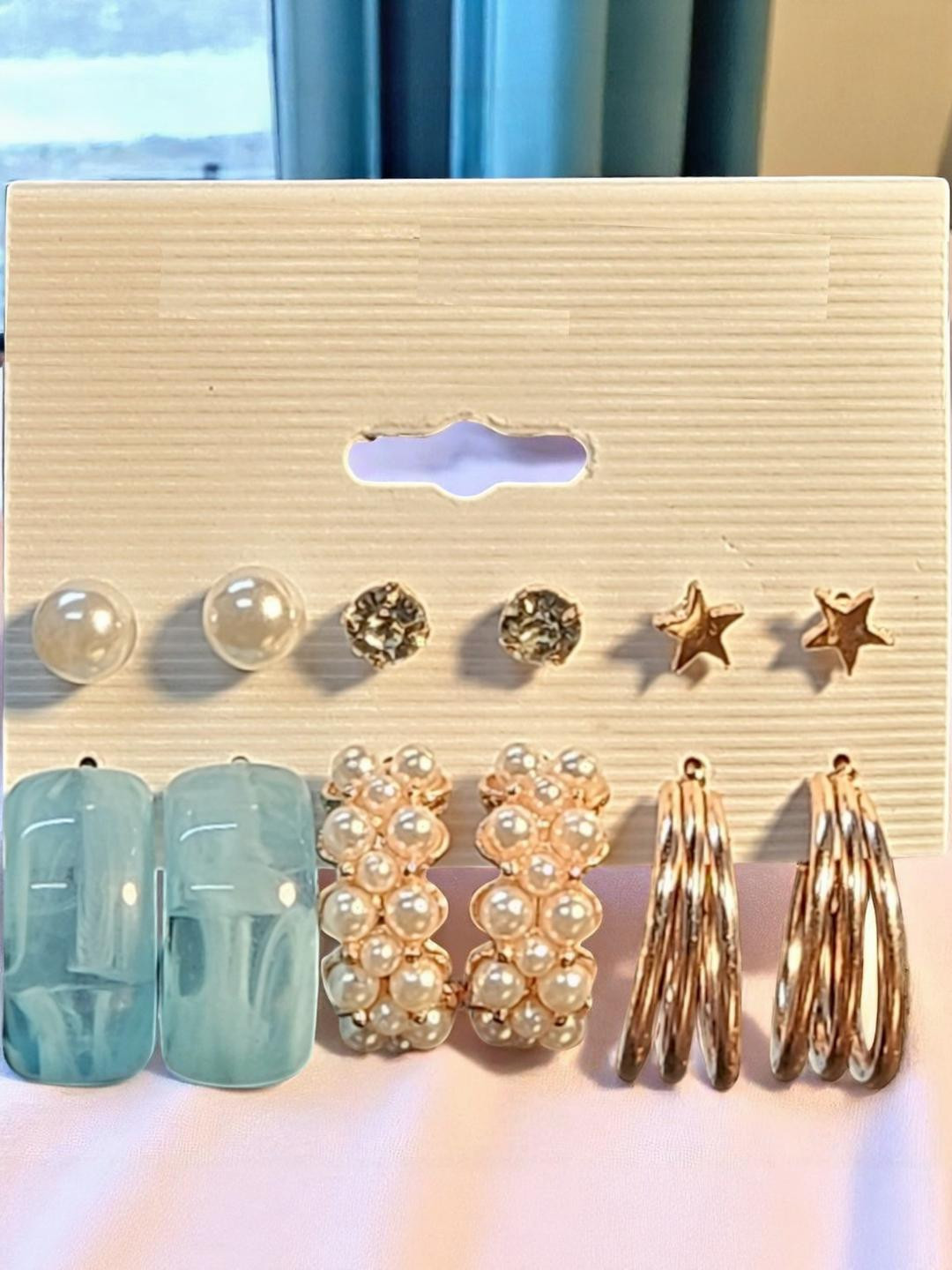 

PUCHKOO Gold-Plated Metal Earrings