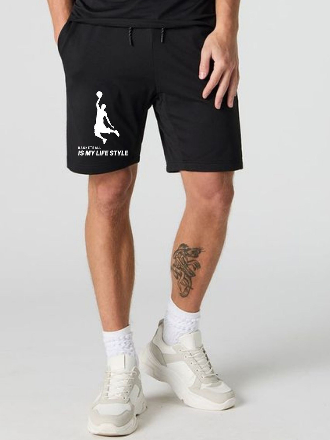 FABSTIEVE Men Printed Regular Fit Low-Rise Shorts